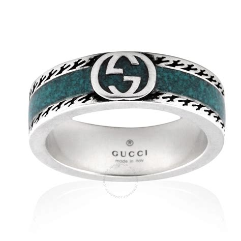 gucci interlocking g enamel ring